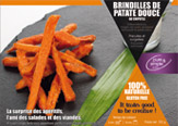 brindilles de patate douce orange